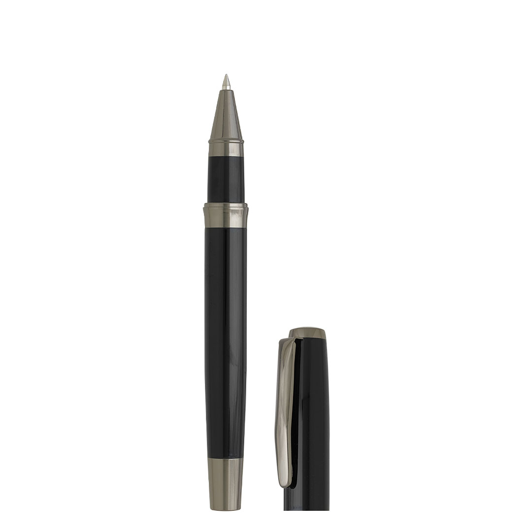 ARES, regent metalna hemijska i roler olovka u setu, crna